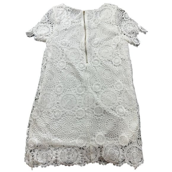LULUS FEELIN' FINE IVORY LACE DRESS SHIFT SIZE S | D1 - Picture 7 of 7